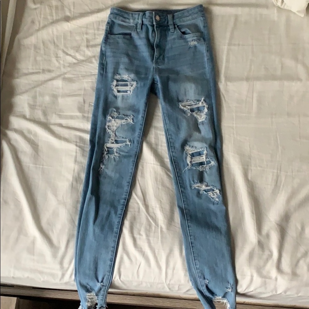 American Eagle ripped jeans